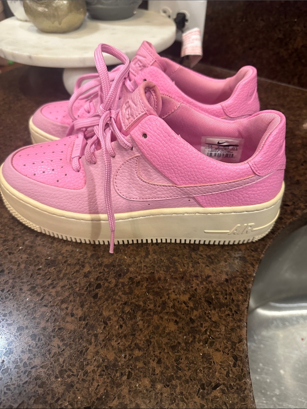Nike Pink Low-Top Platform Sneakers